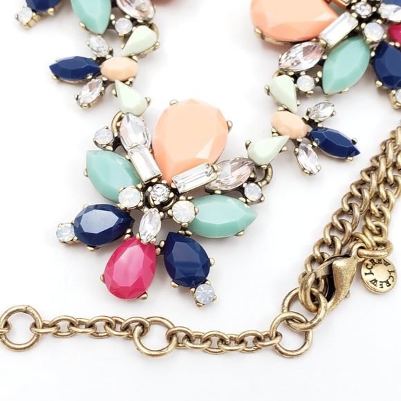 J. Crew Statement Necklace Pop Colors - Picture 8 of 8